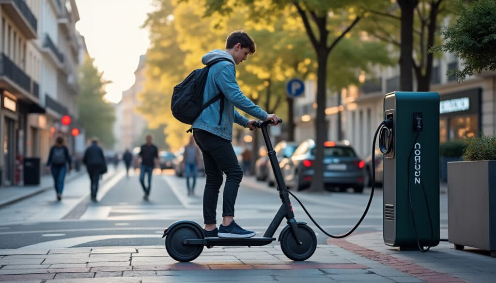 Borne de recharge pour trottinette électrique : guide pratique urbain