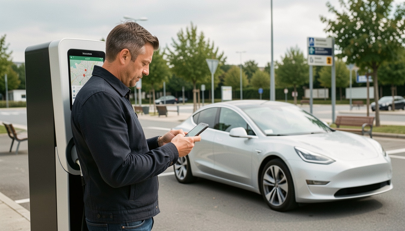 Carte des bornes de recharge électrique en France